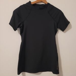 Tommy Copper Black Short Sleeve Support Compression Shirt Size Large